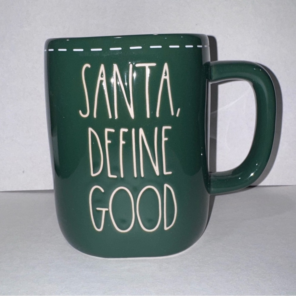 Rae Dunn Green Ceramic Mug